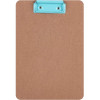 Porte-bloc - Pour document A5 - Clip métal bleu - Bois - Apli Nordik