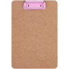 Porte-bloc - Pour document A5 - Clip métal rose - Bois - Apli Nordik