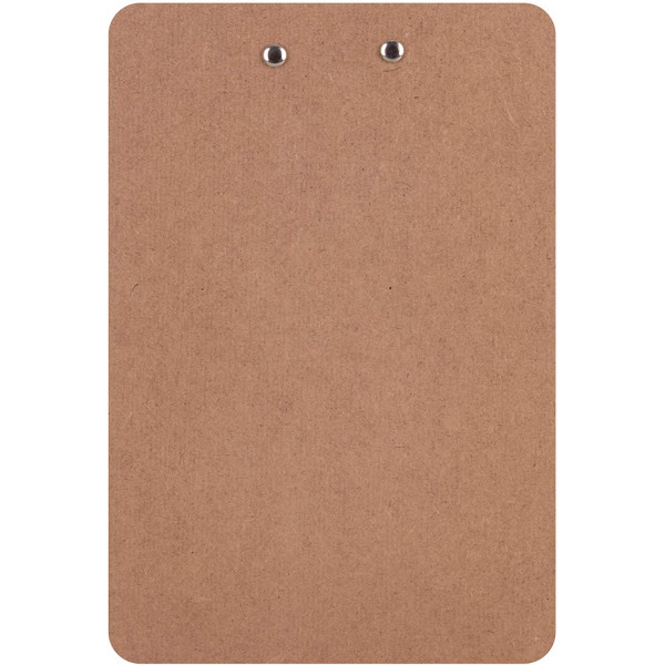 Porte-bloc - Pour document A5 - Clip métal vert - Bois - Apli Nordik