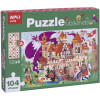 Puzzle enfant 104 pièces thème château Apli Kids