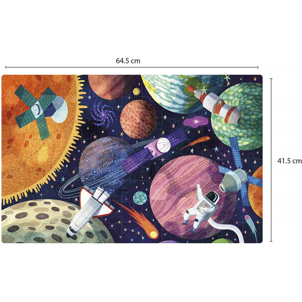 Puzzle - Enfant - 104 pièces - Le système solaire - Apli Kids