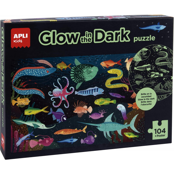 Puzzle enfant 104 pièces l'océan Apli Kids