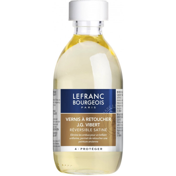 photo-Vernis à retoucher - Vibert - Satiné - Réversible - Acrylique, huile - Lefranc Bourgeois - 250ml