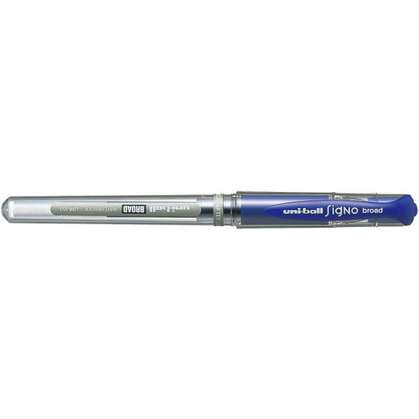 Stylo roller Uni-Ball Signo Broad Bleu