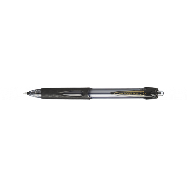Stylo bille Powertank Uni Ball noir pointe moyenne