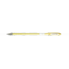 Stylo encre gel jaune pointe moyenne 0,7mm UniBall Signo