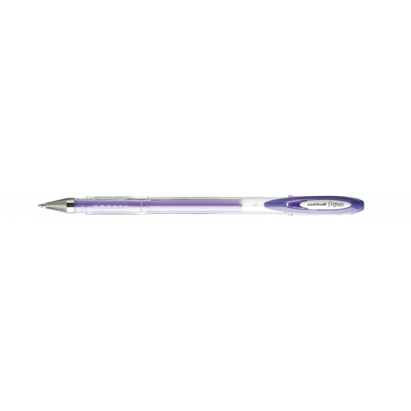 Stylo encre gel violet pointe moyenne 0,7mm UniBall Signo