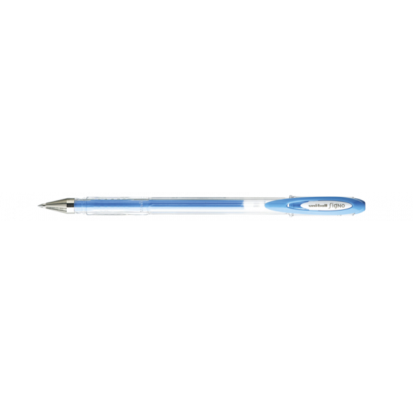 Stylo encre gel bleu pastel pointe moyenne 0,7mm UniBall Signo