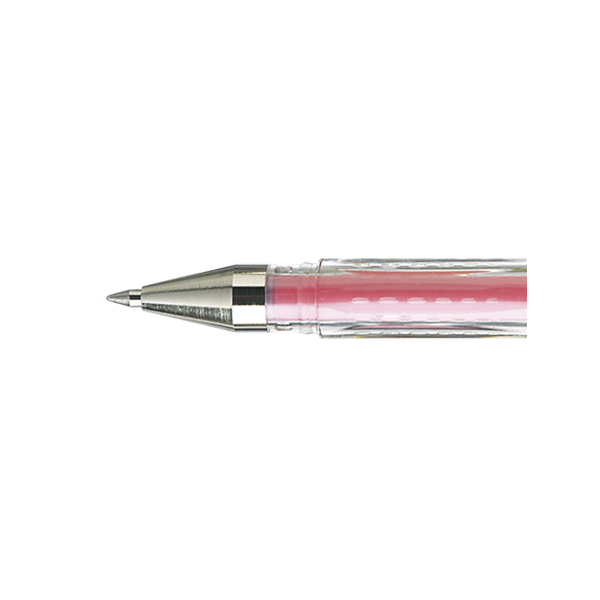 Stylo encre gel rouge pastel pointe moyenne 0,7mm UniBall Signo