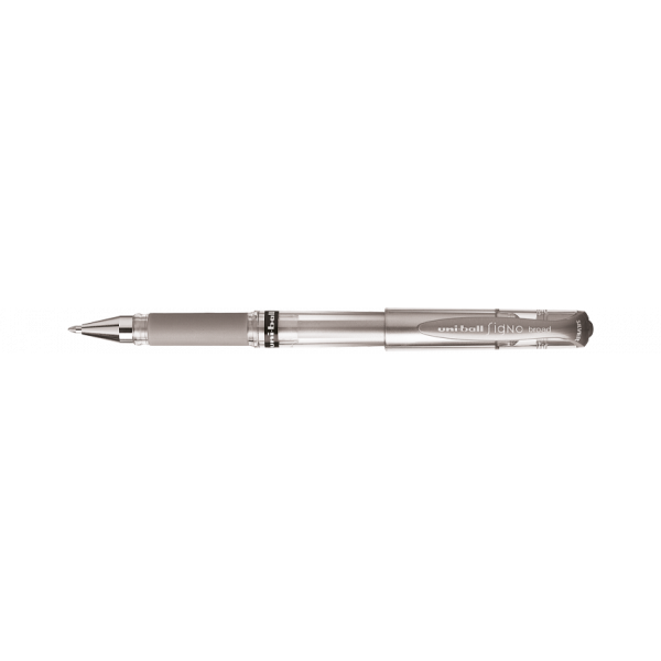 Stylo roller Uni-Ball Signo Broad Argent