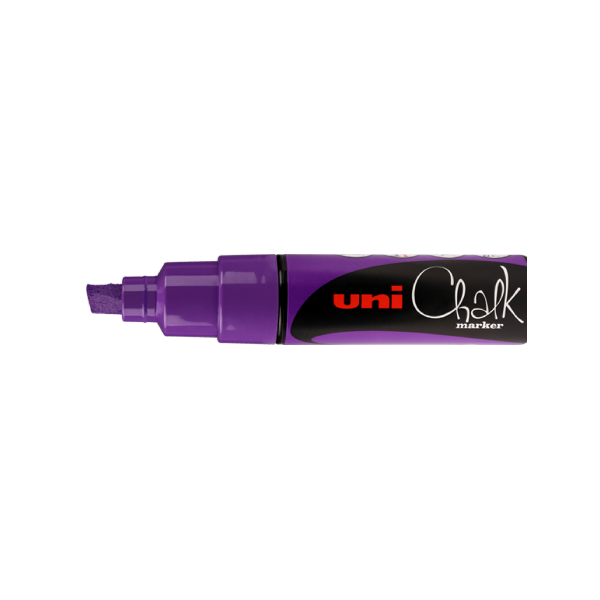 photo-Marqueur craie Uni chalk marker Uni Ball pointe large violet