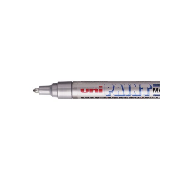 Marqueur huile créatif Uni Ball Paint Marker PX-21 pointe moyenne argent