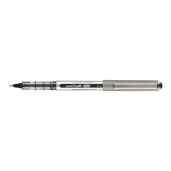 Stylo roller noir Uni Ball Eye pointe fine 0,7mm