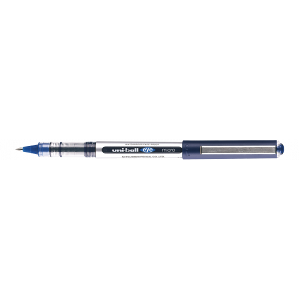 Stylo roller bleu Uni Ball EYE pointe fine 0,5mm