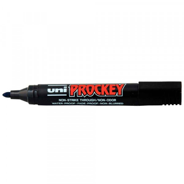 Marqueur permanent indélébile Prockey pointe conique noir