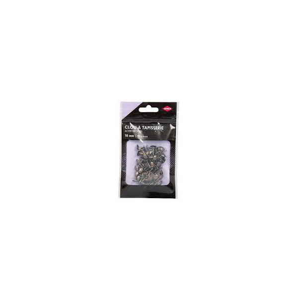 Clous à tapisserie acier bronze 10mm 90 unités