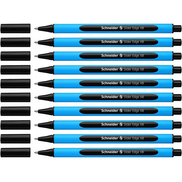 10 stylos à Bille Slider Edge XB - Noir - Schneider