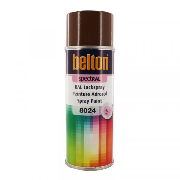 Bombe de peinture Belton Spectral RAL8024 Brun beige 400ml
