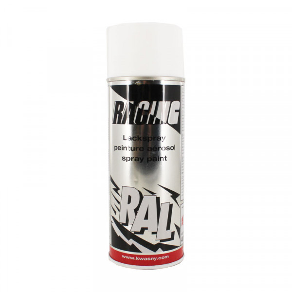 Bombe de peinture carrosserie voiture Racing RAL9010 blanc pur mat 400ml