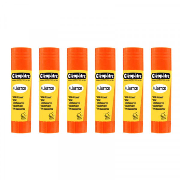 Lot de 6 bâtons de colle Cléostick - 21G - Cléopâtre
