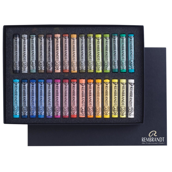 photo-Pastels - Tendre - 30 couleurs - Beaux-arts - Rembrandt - Sélection générale