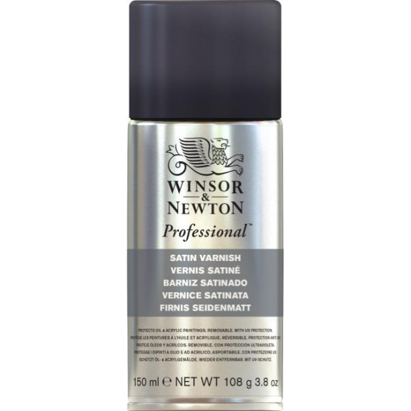 Bombe de vernis satiné professionnel Winsor et Newton 150ml