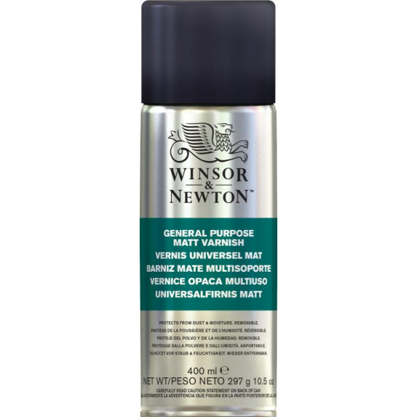 photo-Bombe de vernis - Mat - Universel - Tout support - Winsor et Newton - 400ml