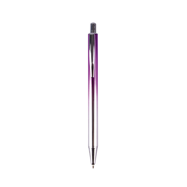 Stylo à bille mine rétractable pointe moyenne corps métal Apli
