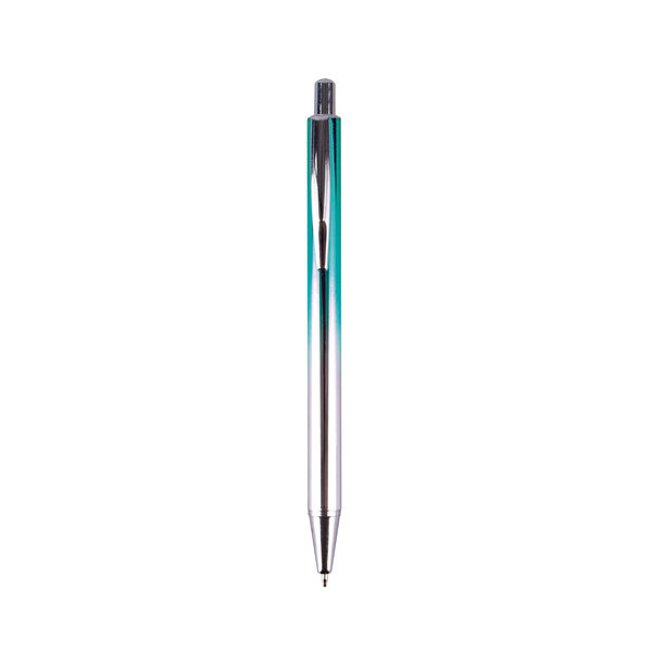 Stylo à bille mine rétractable pointe moyenne corps métal Apli