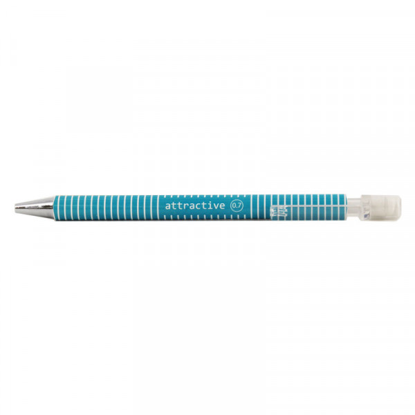 Stylo porte-mines 0.7 mm rayures couleur message Apli