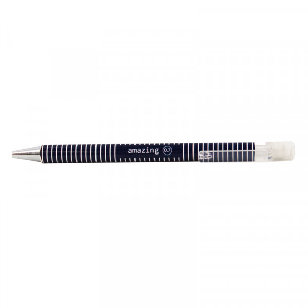 Stylo porte-mines 0.7 mm rayures couleur message Apli