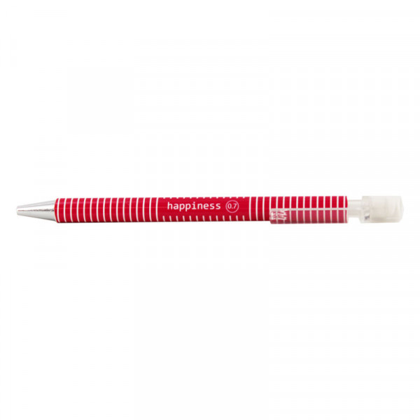 Stylo porte-mines 0.7 mm rayures couleur message Apli