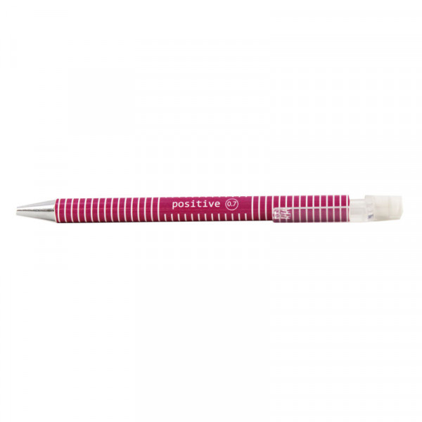 Stylo porte-mines 0.7 mm rayures couleur message Apli