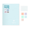 Lot de 5 cahiers - 24x32(cm) - Grands carreaux - 96 pages - couverture en polypro - sans spirale - Clairefontaine - Koverbook