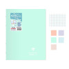 Lot de 5 cahiers - 24x32(cm) - Grands carreaux - 96 pages - couverture en polypro - sans spirale - Clairefontaine - Koverbook