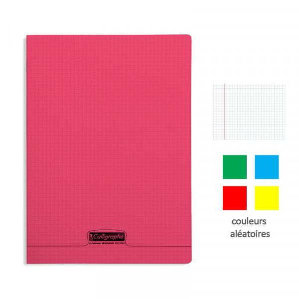 Cahier - 24x32(cm) - Petits carreaux - 48 pages - couverture en polypro - sans spirale - Clairefontaine - Calligraphe