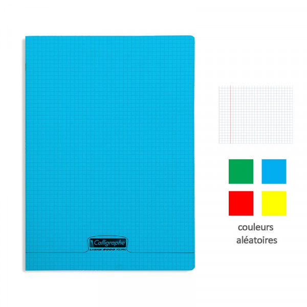 Cahier - 24x32(cm) - Petits carreaux - 48 pages - couverture en polypro - sans spirale - Clairefontaine - Calligraphe