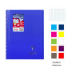 Cahier - 24x32(cm) - Grands carreaux - 160 pages - couverture en polypro - à spirale - Clairefontaine - Koverbook