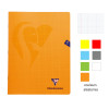 Cahier - 24x32(cm) - Petits carreaux - 48 pages - couverture en polypro - sans spirale - Clairefontaine - Mimesys