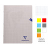 Cahier - 24x32(cm) - Petits carreaux - 48 pages - couverture en polypro - sans spirale - Clairefontaine - Mimesys