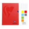 Cahier - 24x32(cm) - Petits carreaux - 48 pages - couverture en polypro - sans spirale - Clairefontaine - Mimesys