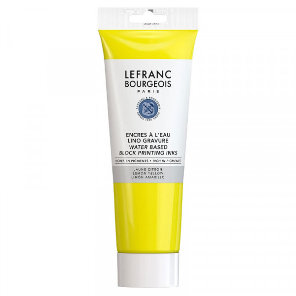 Encre à l'eau en tube jaune citron 250ml - Lefranc Bourgeois | Surdiscount