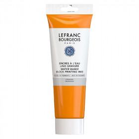 Encre à l'eau en tube orange 250ml - Lefranc Bourgeois | Surdiscount