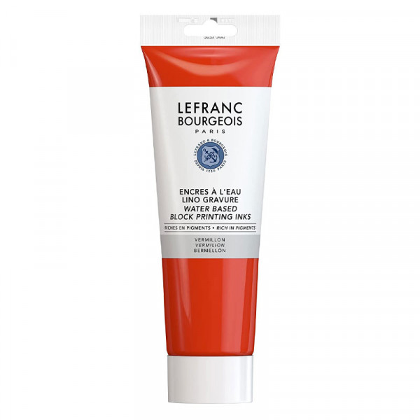 Encre à l'eau en tube vermillon 250ml - Lefranc Bourgeois | Surdiscount