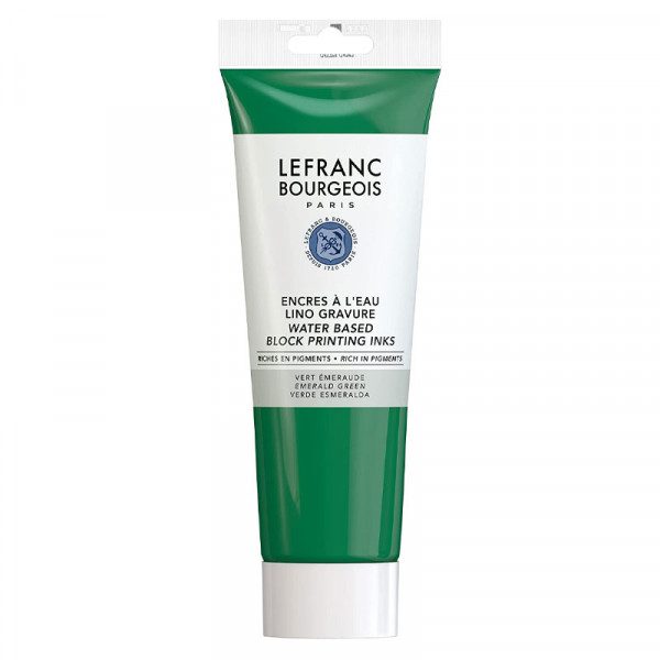 Encre à l'eau en tube vert émeraude 250ml - Lefranc Bourgeois | Surdiscount