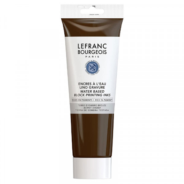 Encre à l'eau en tube d'ombre brûlée 250ml - Lefranc Bourgeois | Surdiscount