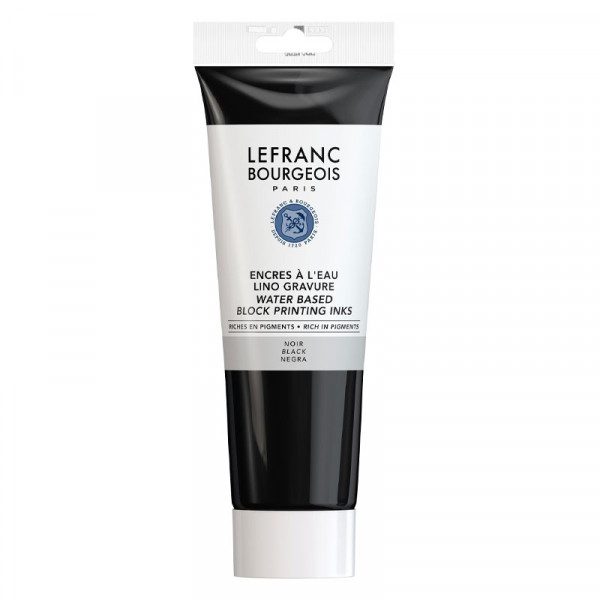 Encre à l'eau en tube noir 250ml - Lefranc Bourgeois | Surdiscount