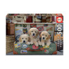 Puzzle Des chiots dans les bagages 500 pièces - Educa | Surdiscount