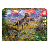 Puzzle Rencontre entre dinosaures 500 pièces - Educa | Surdiscount
