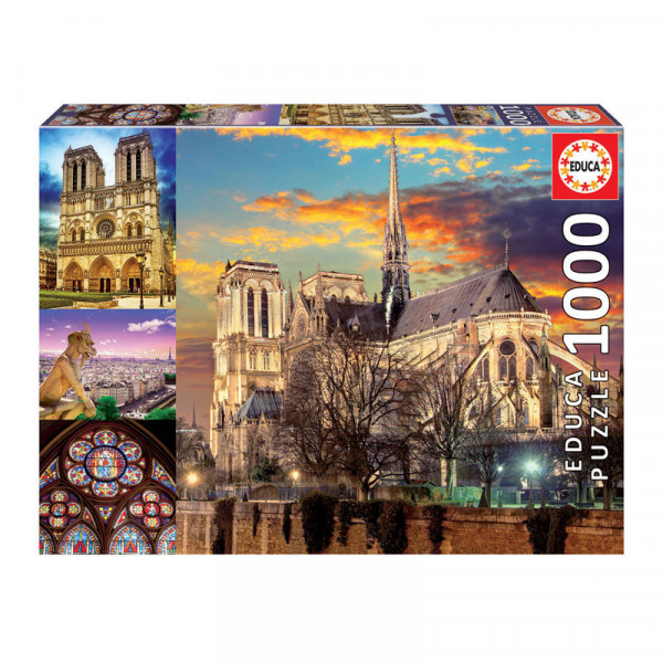 Puzzle Collage de Notre-Dame 1 000 pièces - Educa | Surdiscount
